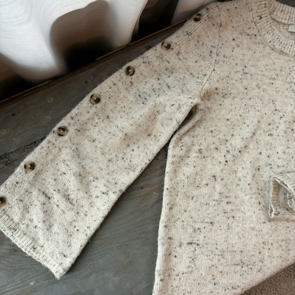 Madewell donegal button sleeve sweater dress | size large - Picture 4 of 8